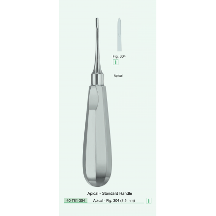 Елеватор стоматологічний Apical Fig. 304 3.5 мм (40-781-304) COMED