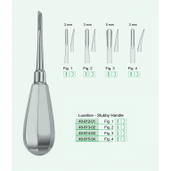 Люксатори стоматологічні Luxation Stubby Handle 2 мм, 3 мм та 5 мм (40-812-01/40813-02/40-814-03/40-815-04)