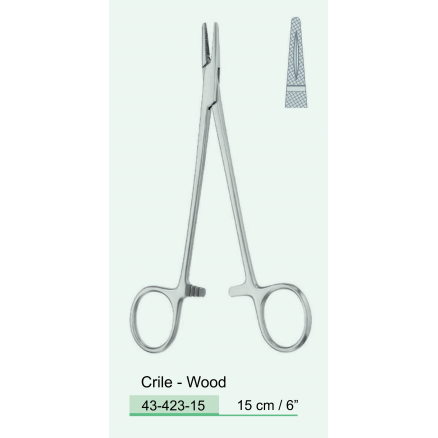 Голкотримач Crile-Wood, 15 см (43-423-15) COMED