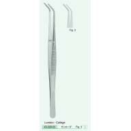 Пінцет London-College, вигнутий, Fig. 3, 15 см. (43-328-03)