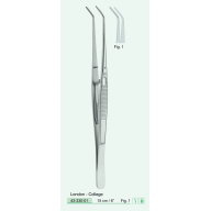 Пінцет London-College, вигнутий із замком, Fig. 1, 15 см. (43-330-01)