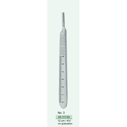 Ручка для скальпеля з градуюванням No.3, 12см (43-117-03) COMED