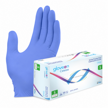 Рукавички нітрилові GloveOn Celeste, блакитні MUN Global