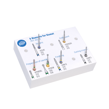 Набір стоматологічних борів 6 Reasons for Komet (4624B) KOMET DENTAL