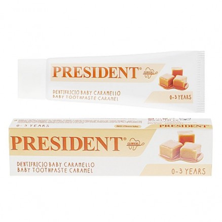 Зубна паста дитяча President Baby Caramel 30 мл PRESIDENT